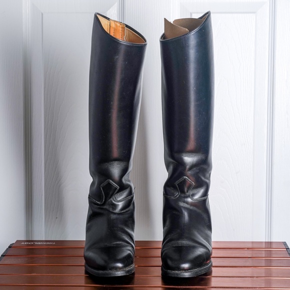 Tall Riding Boots Vintage Equestrian Dressage Foxhunting - Picture 3 of 12